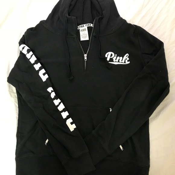 PINK Victoria's Secret Tops - VS PINK quarter-zip hoodie